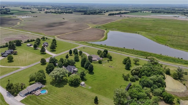 11702 E 246th St, Peculiar, MO 64078 - view of property location with a large body of water and rural landscape