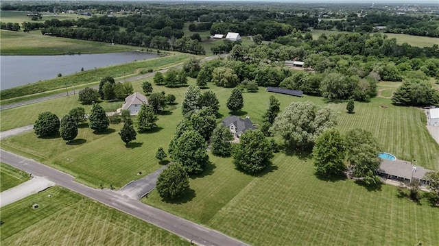 11702 E 246th St, Peculiar, MO 64078 - overview of rural landscape with a nearby body of water