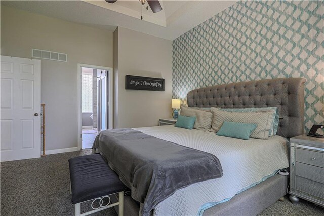 11702 E 246th St, Peculiar, MO 64078 - bedroom featuring carpet floors and wallpapered walls