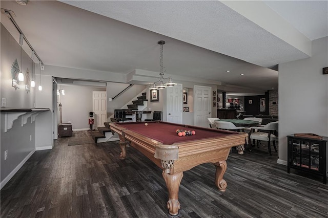 11702 E 246th St, Peculiar, MO 64078 - recreation room featuring wood finished floors and billiards table