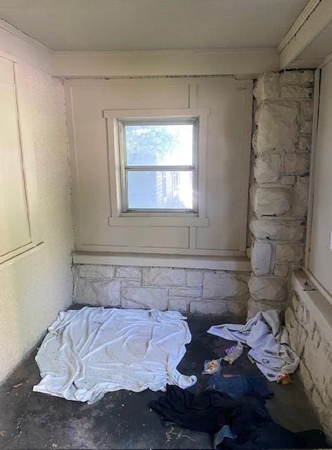 8201 Lydia Ave, Kansas City, MO 64131 - unfurnished bedroom featuring concrete floors