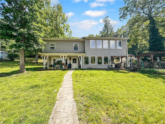 15157 Bass Cove Rd, Gravois Mills, MO 65037 - view of front facade with a front lawn
