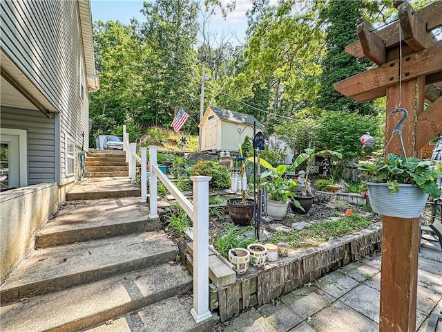 15157 Bass Cove Rd, Gravois Mills, MO 65037 - view of yard with stairway