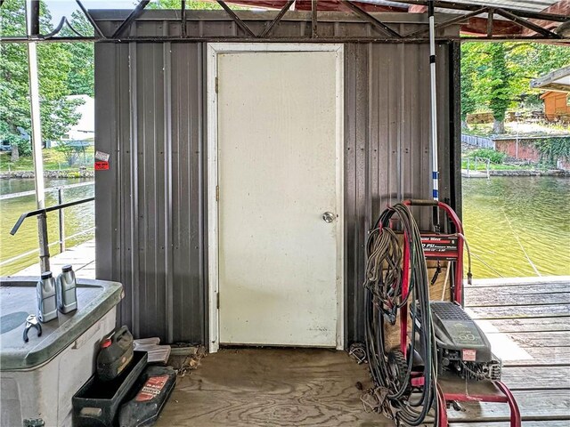 15157 Bass Cove Rd, Gravois Mills, MO 65037 - view of outbuilding featuring a water view