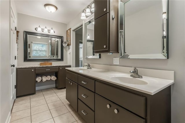 8726 W 104th St, Overland Park, KS 66212 - bathroom featuring double vanity and tile patterned floors