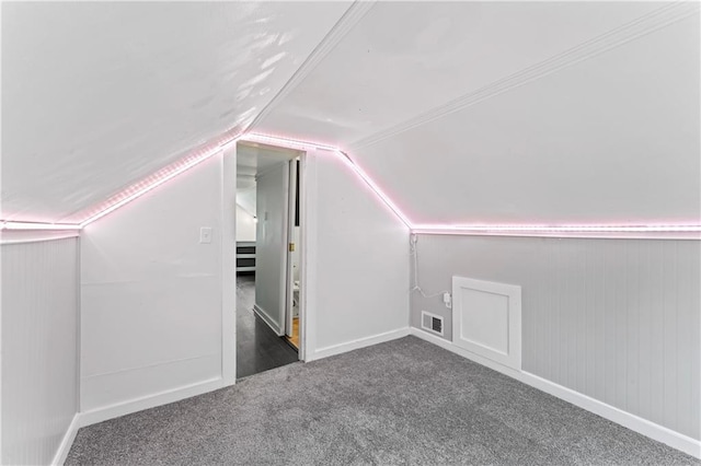 7 NW 88th St, Kansas City, MO 64155 - additional living space with lofted ceiling and carpet flooring