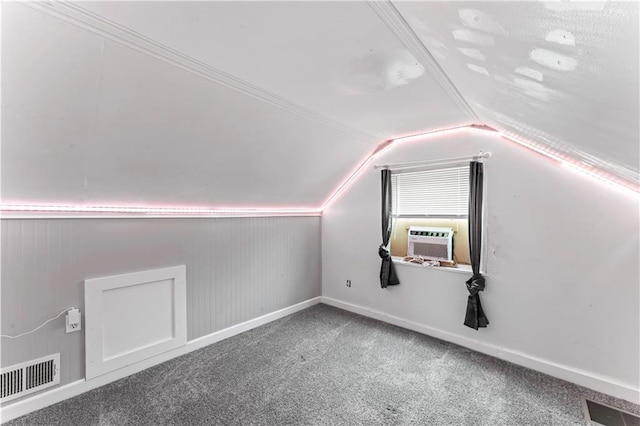 7 NW 88th St, Kansas City, MO 64155 - bonus room with vaulted ceiling, carpet floors, and cooling unit