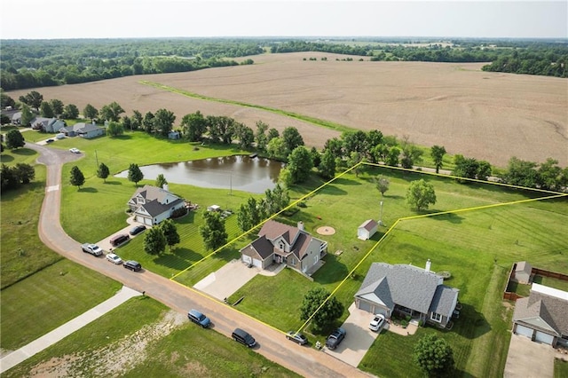 130 SW 95th Rd, Warrensburg, MO 64093 - aerial view of sparsely populated area featuring property boundaries highlighted and a nearby body of water