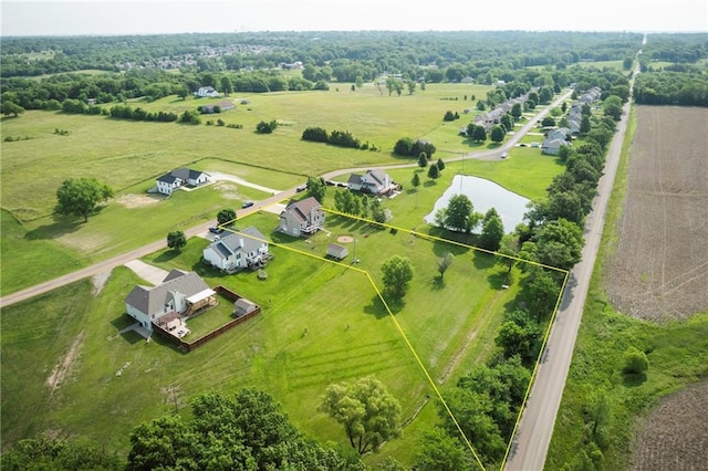 130 SW 95th Rd, Warrensburg, MO 64093 - overview of rural landscape with property parcel outlined