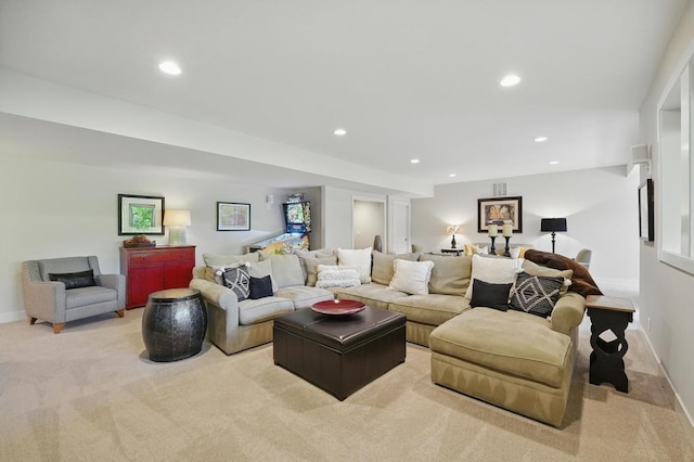 16005 Melrose St, Overland Park, KS 66221 - living area with light colored carpet and recessed lighting