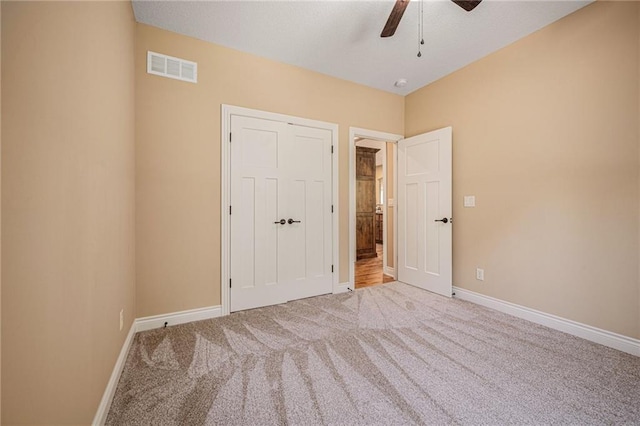 11408 NE 113th Ter, Liberty, MO 64068 - unfurnished bedroom with carpet floors and a ceiling fan