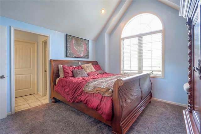 309 E 126th St, Kansas City, MO 64145 - carpeted bedroom with vaulted ceiling