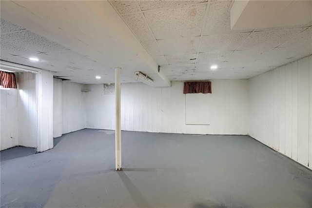 4430 E 107th Ter, Kansas City, MO 64137 - basement featuring a drop ceiling