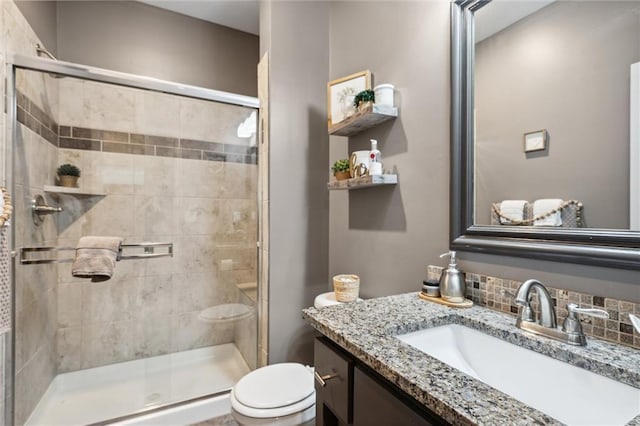 1220 Kingsland Cir, Raymore, MO 64083 - full bathroom with vanity and a shower stall