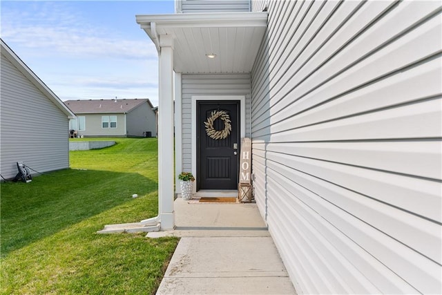 27104 E Cedar Grove Dr, Lees Summit, MO 64086 - entrance to property featuring a lawn