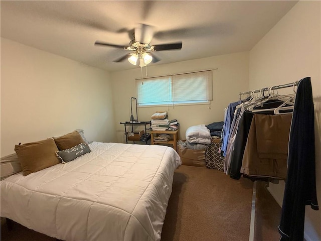 6521 W 49th St, Mission, KS 66202 - carpeted bedroom featuring ceiling fan