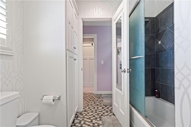 20711 Benson St, Bucyrus, KS 66013 - bathroom featuring tile patterned floors and shower / bath combination