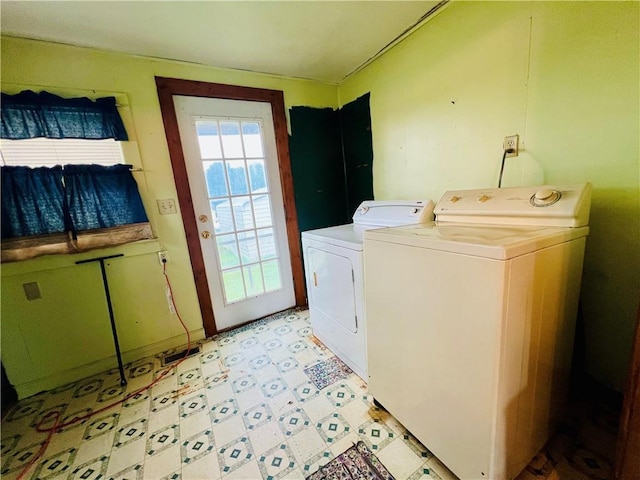 107 W 23rd St, Higginsville, MO 64037 - washroom featuring washer and dryer and light floors