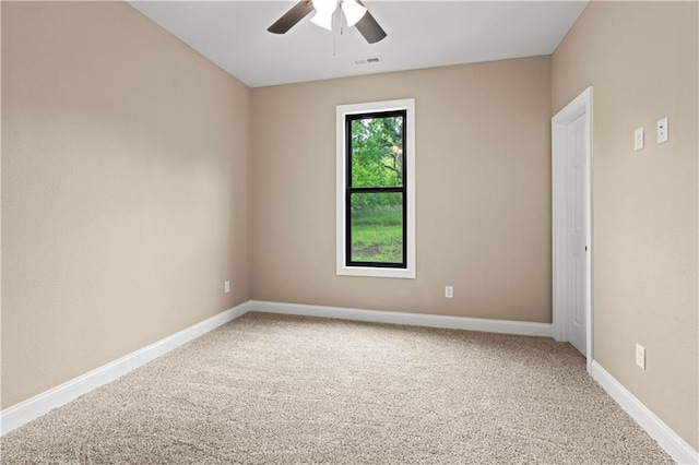26696 235th St, Mclouth, KS 66054 - carpeted empty room featuring a ceiling fan and baseboards