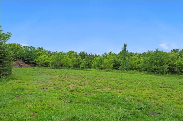 26696 235th St, Mclouth, KS 66054 - view of yard with a wooded view and a view of countryside