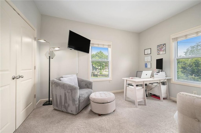 13511 W 56th Ter, Shawnee, KS 66216 - carpeted home office with baseboards