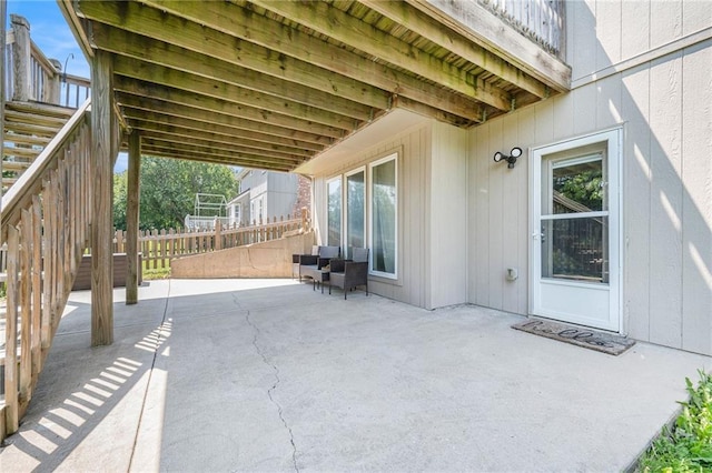 13511 W 56th Ter, Shawnee, KS 66216 - view of patio / terrace with stairs