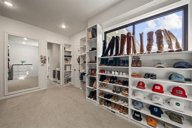3053 NW Thoreau Ln, Lees Summit, MO 64081 - walk in closet featuring carpet floors
