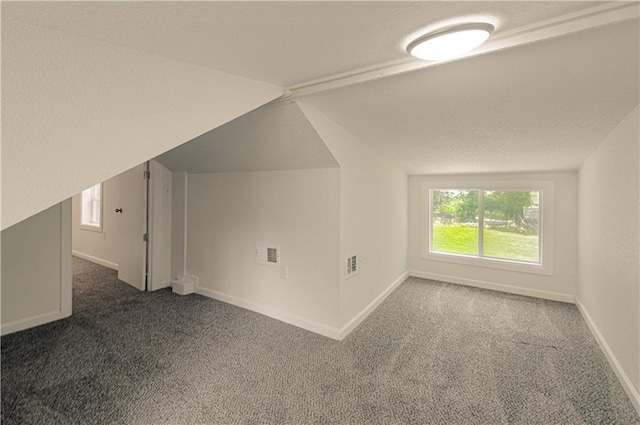 3874 E 63rd St, Kansas City, MO 64130 - additional living space featuring carpet floors and vaulted ceiling