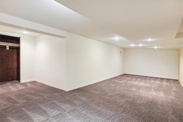 126 W 116th St, Kansas City, MO 64114 - finished basement with carpet floors and recessed lighting