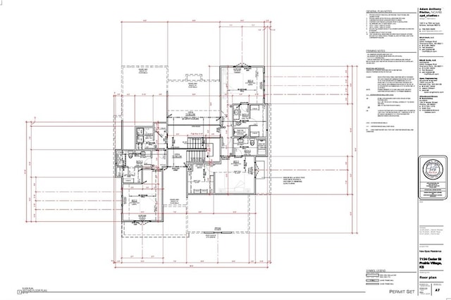 7124 Cedar St, Prairie Village, KS 66208 - view of home floor plan