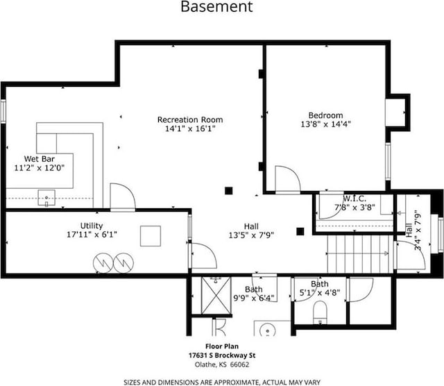 17631 S Brockway St, Olathe, KS 66062 - view of property floor plan