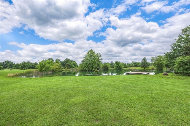 210 SE 200th Rd, Clinton, MO 64735 - view of grassy yard with a water view
