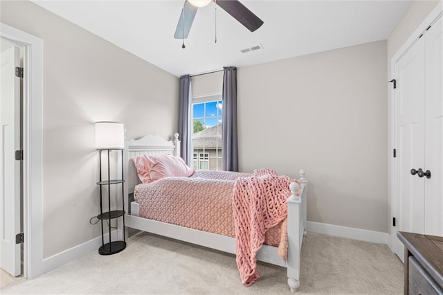 20711 W 49th St, Shawnee, KS 66218 - bedroom featuring carpet, baseboards, and ceiling fan