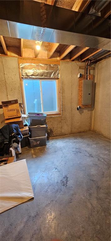 12432 Live Oak Cir, Peculiar, MO 64078 - below grade area featuring electric panel