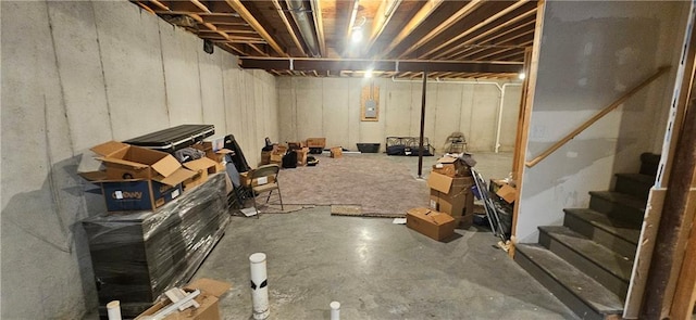 12432 Live Oak Cir, Peculiar, MO 64078 - unfinished basement with stairs
