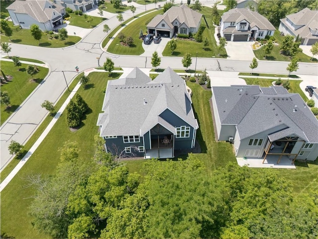 9291 Brownridge St, Lenexa, KS 66220 - aerial perspective of suburban area