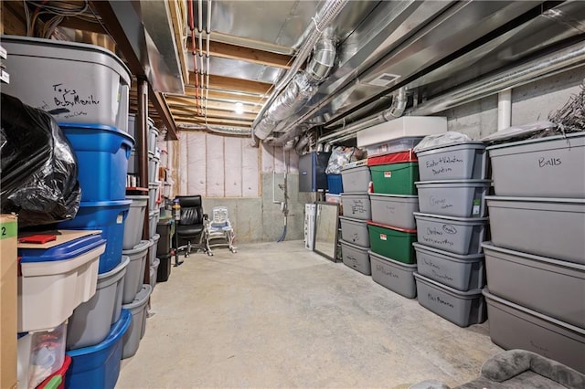 9291 Brownridge St, Lenexa, KS 66220 - unfinished basement with electric panel