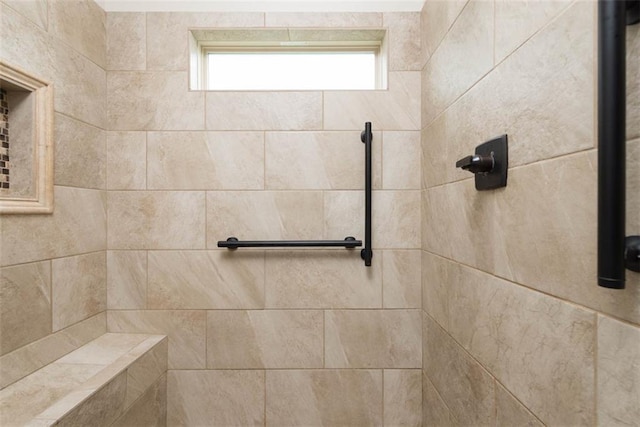 8558 Barstow St, Lenexa, KS 66219 - full bathroom with a tile shower and healthy amount of natural light