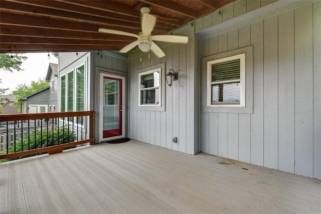 16533 W 80th St, Lenexa, KS 66219 - deck with ceiling fan