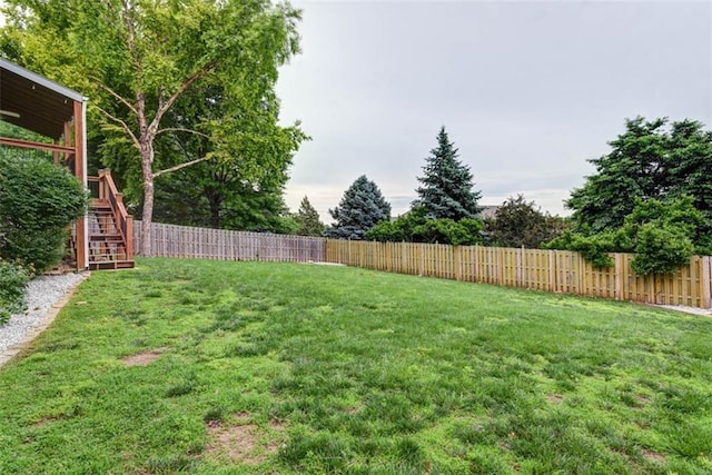 16533 W 80th St, Lenexa, KS 66219 - fenced backyard featuring stairway