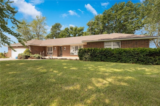 630 Oo Hwy, Centerview, MO 64019 - single story home featuring a garage, a front yard, and brick siding