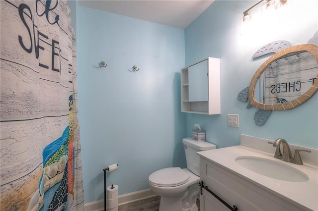 14001 S Tomahawk Dr, Olathe, KS 66062 - full bathroom with vanity and wood finished floors
