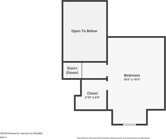 1229 SE Princeton Dr, Lees Summit, MO 64081 - view of room layout