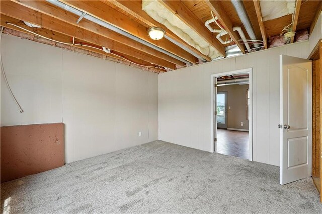 614 SW Tisha Ln, Grain Valley, MO 64029 - below grade area featuring carpet flooring