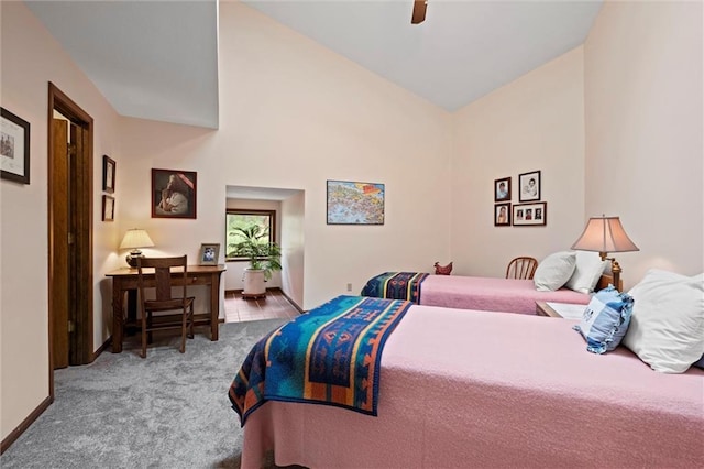 19913 Pepper Tree Rd, Edgerton, KS 66021 - carpeted bedroom featuring baseboards and ceiling fan