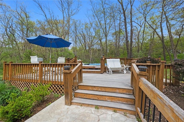 19913 Pepper Tree Rd, Edgerton, KS 66021 - view of wooden deck