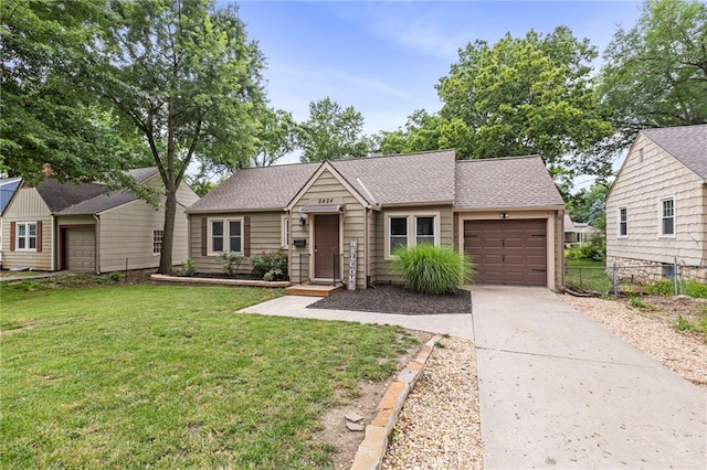 8424 Ward Parkway Plz, Kansas City, MO 64114 - view of front of property with driveway, a garage, and a shingled roof