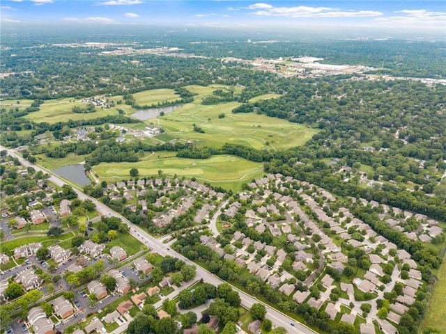 16000 E 28th St S, Independence, MO 64055 - aerial view of property's location with a large body of water and a golf club