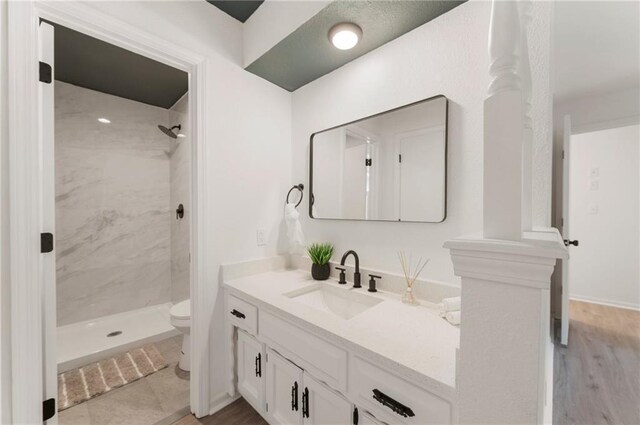16000 E 28th St S, Independence, MO 64055 - full bathroom with toilet, vanity, and a tile shower