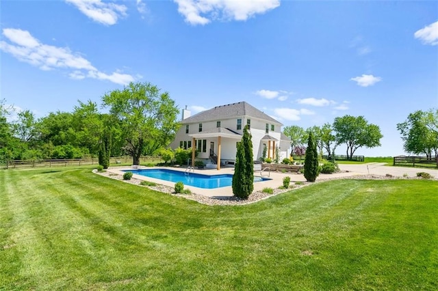 14906 Knorpp Rd, Pleasant Hill, MO 64080 - back of house with an outdoor pool and a patio area